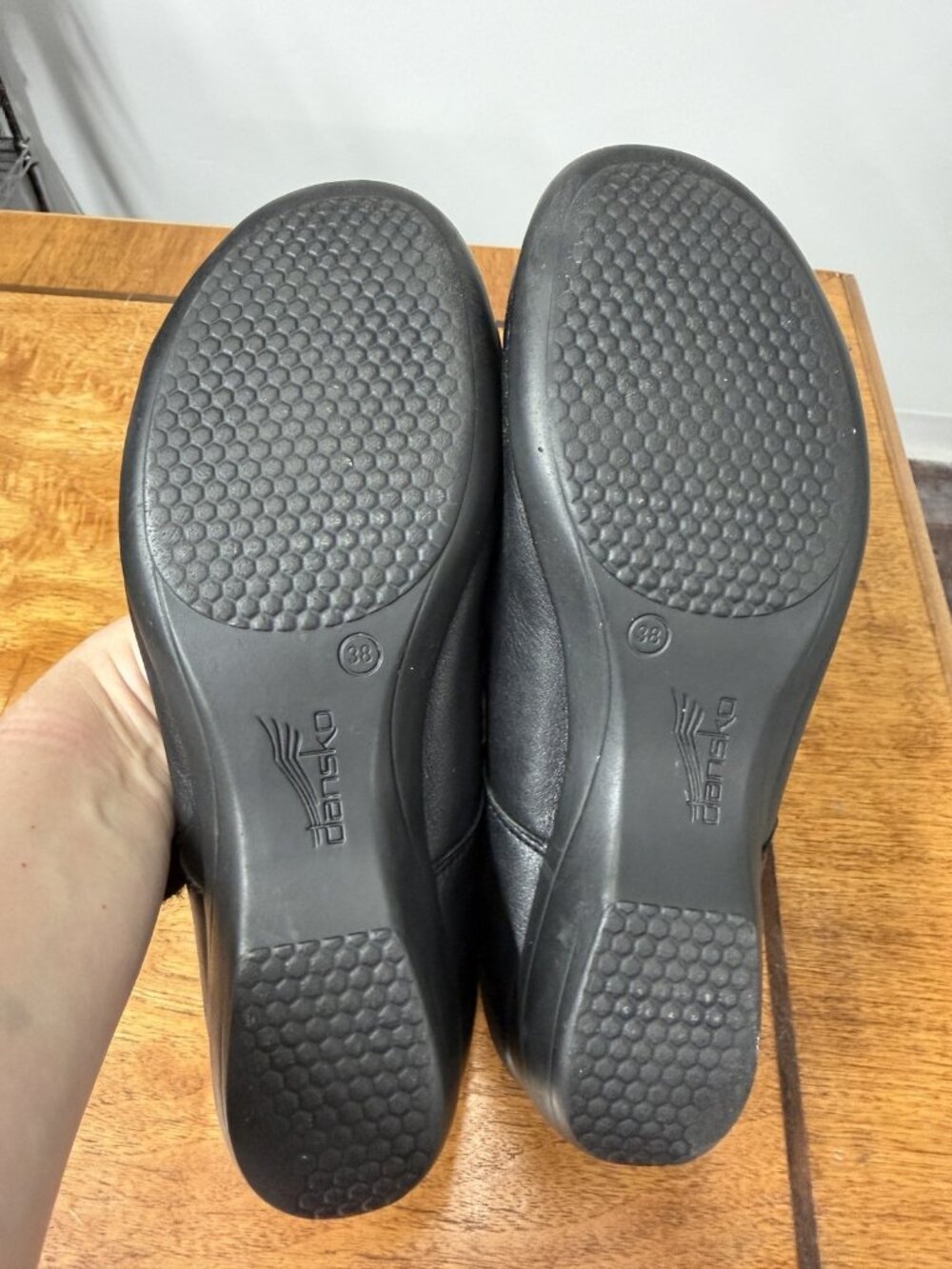 Dansko Women’s 38 W Fawna Mary Jane Black Leather Adjustable Strap Comfort Shoes - Picture 7 of 7